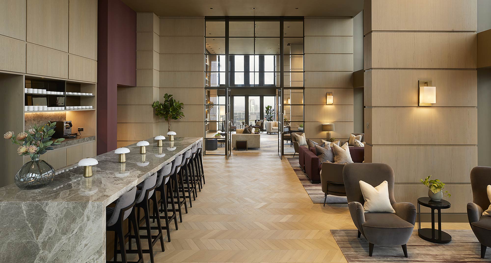  Level 20 residential bar and lounge area