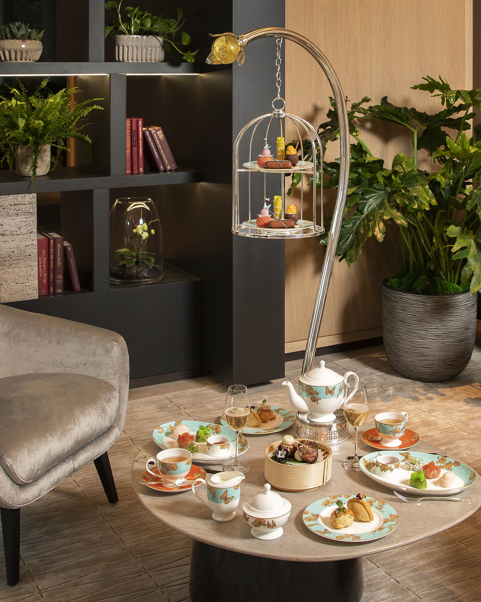  Orchid Lounge afternoon tea at Pan Pacific London